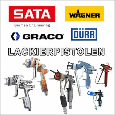 Lackierpistolen von SATA, Wagner, Graco und Dürr bei Airless Company