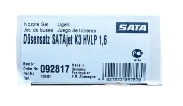 SATA Düsensatz für SATAjet K3 HVLP 1,6