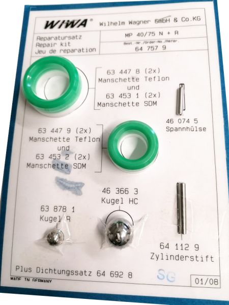 WIWA Reparatursatz für Hydraulikteil 40/75 RS
