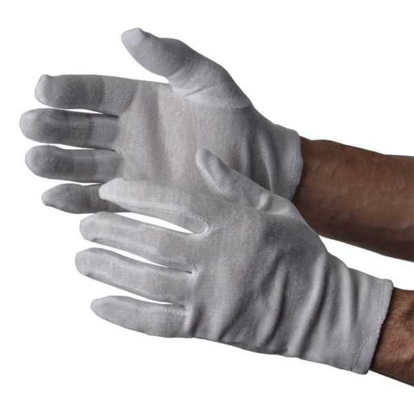 p-protect TRIKOT weiß - Baumwollhandschuh tastsensibel